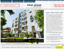 Tablet Screenshot of keys-offices.com